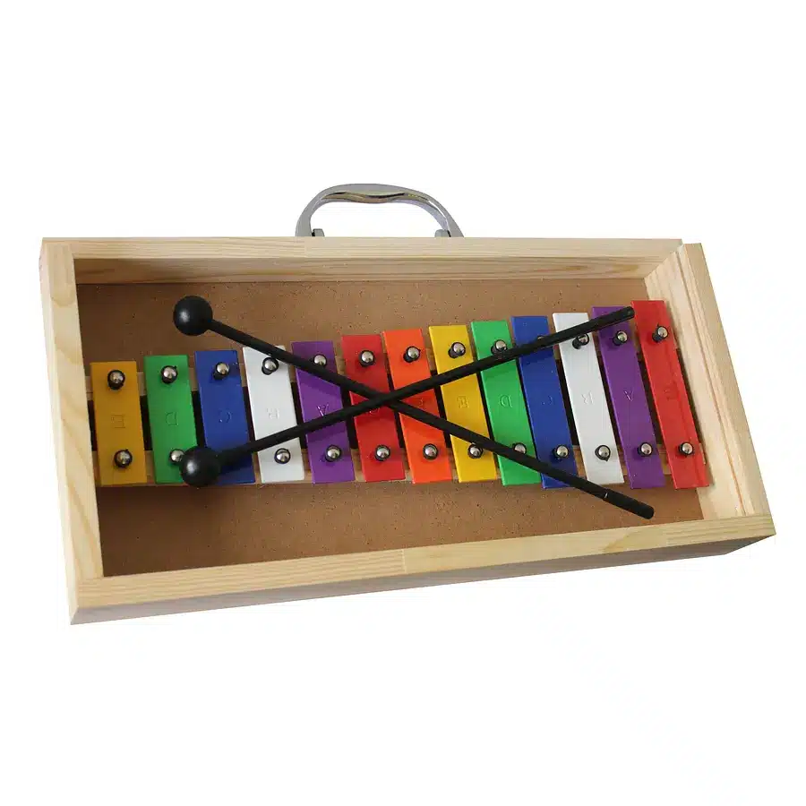 Metalófono diatónico con 13 tonos afinados